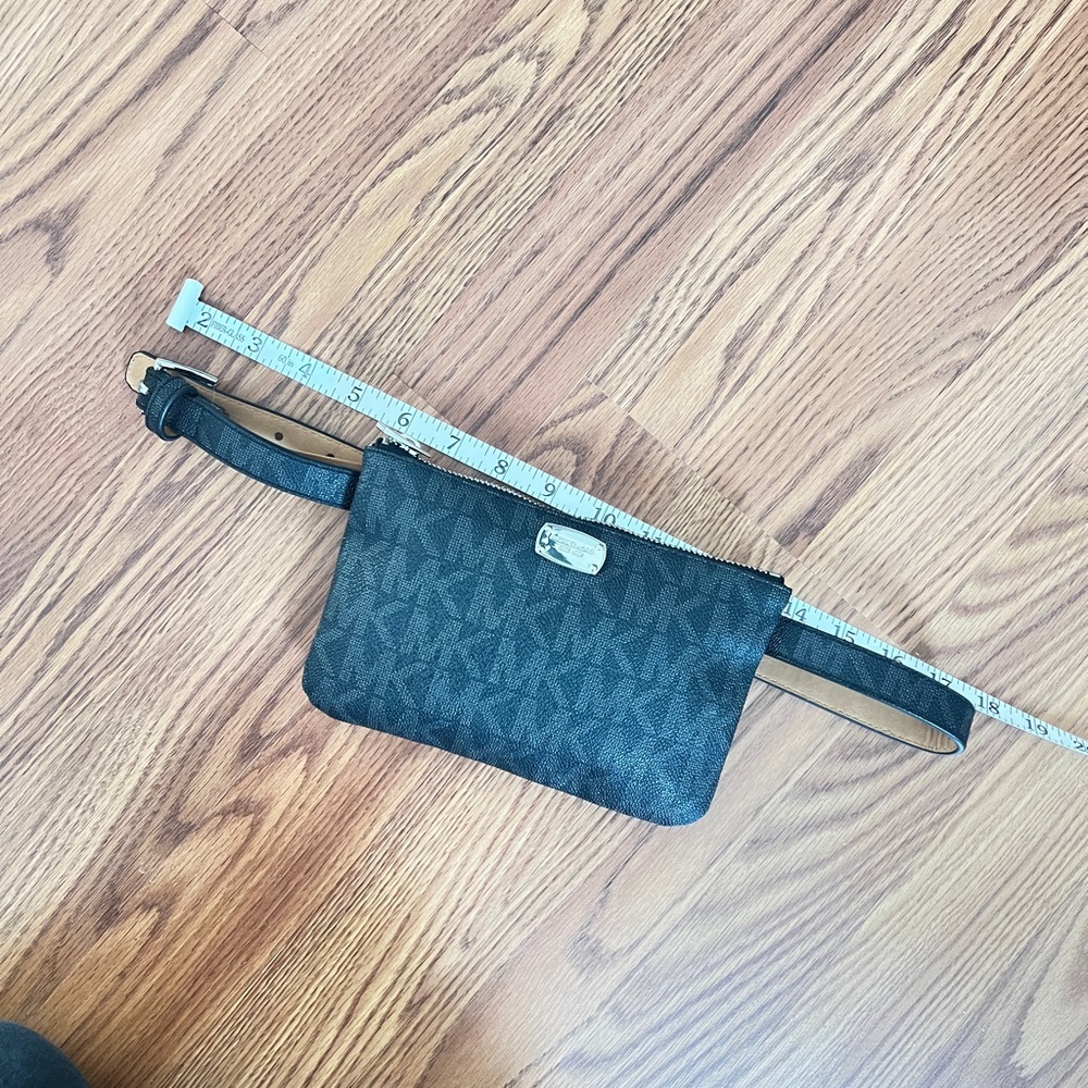 Michael Kors dark chocolate brown belt bag